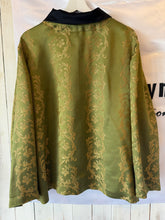 Load image into Gallery viewer, Green Satin Workwear Jacket