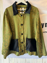Load image into Gallery viewer, Green Satin Workwear Jacket