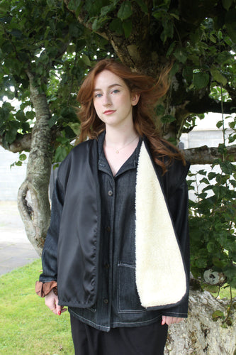 Oversized Satin Vest