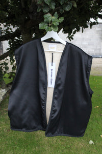 Oversized Satin Vest