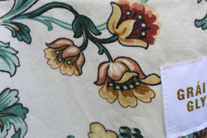 Brown Floral Tote Bag