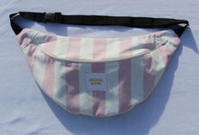 Load image into Gallery viewer, Vintage Pink &amp; White Stripe Crossbody Bag
