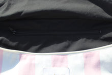 Load image into Gallery viewer, Vintage Pink &amp; White Stripe Crossbody Bag