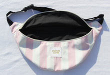 Load image into Gallery viewer, Vintage Pink &amp; White Stripe Crossbody Bag
