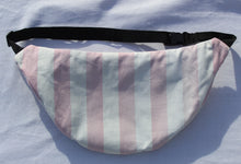 Load image into Gallery viewer, Vintage Pink &amp; White Stripe Crossbody Bag