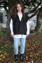 Load image into Gallery viewer, Oversized Fleece &amp; Satin Vest