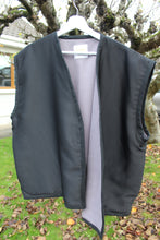 Load image into Gallery viewer, Oversized Fleece &amp; Satin Vest