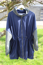 Load image into Gallery viewer, Cinch Waist Navy &amp; Green Jacket