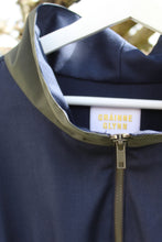 Load image into Gallery viewer, Cinch Waist Navy &amp; Green Jacket