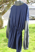 Load image into Gallery viewer, Cinch Waist Navy &amp; Green Jacket