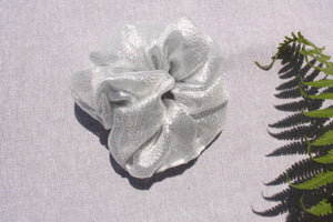 Silver Scrunchie