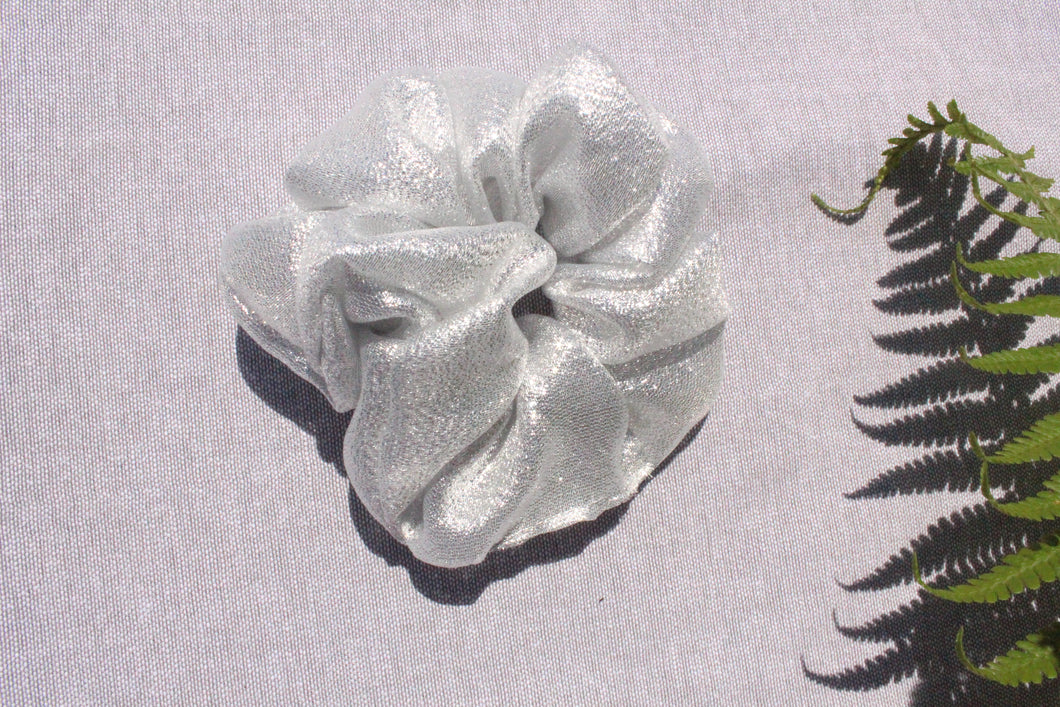 Silver Scrunchie